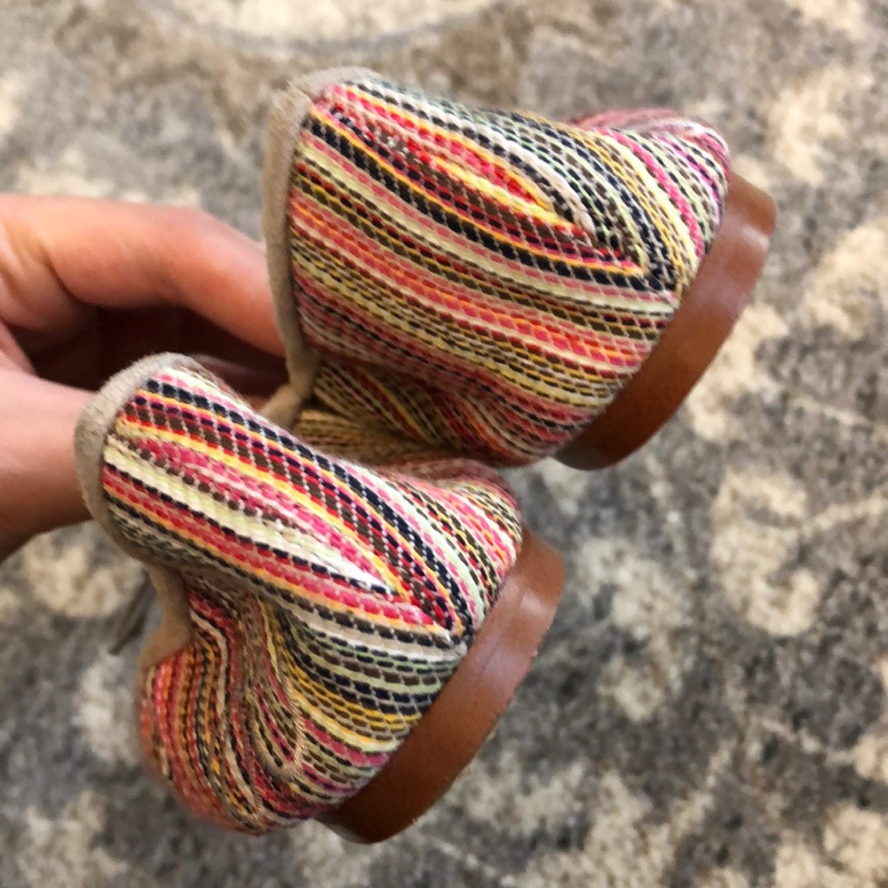 SAM EDELMAN Felicia Striped Ballet Flats In Bright - Picture 6 of 7